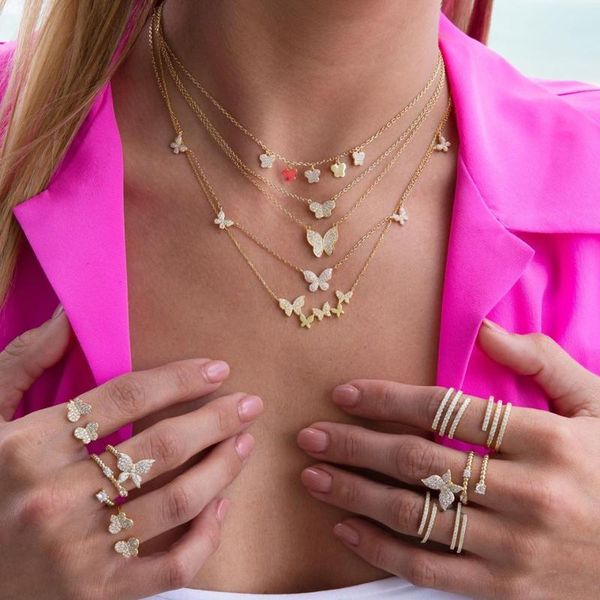 cluster rings gold color beaded cz band triple wrap full finger ring micro pave butterfly beautiful fashion women jewelry, Golden;silver
cluster rings gold color beaded cz band triple wrap full finger ring micro pave butterfly beautiful fashion women jewelry, Golden;silver