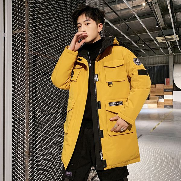 winter 2020 new work clothes hooded down jacket men's medium length solid color thickened warm coat men's wear, Black
winter 2020 new work clothes hooded down jacket men's medium length solid color thickened warm coat men's wear, Black