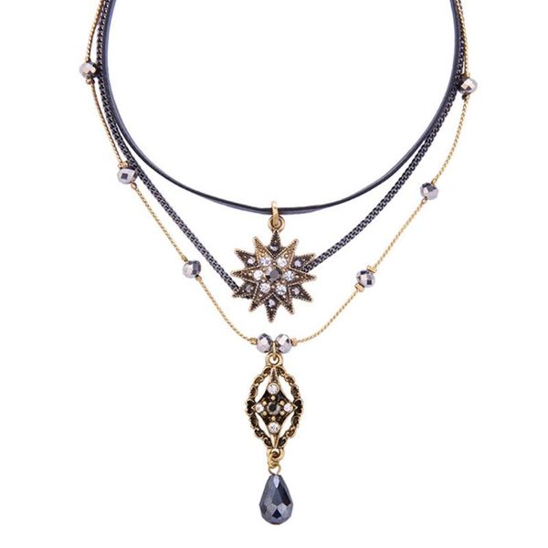 chokers sedex crystal stars choker necklace imitation leather multi layers fashion necklaces for women brand jewelry, Golden;silver
chokers sedex crystal stars choker necklace imitation leather multi layers fashion necklaces for women brand jewelry, Golden;silver