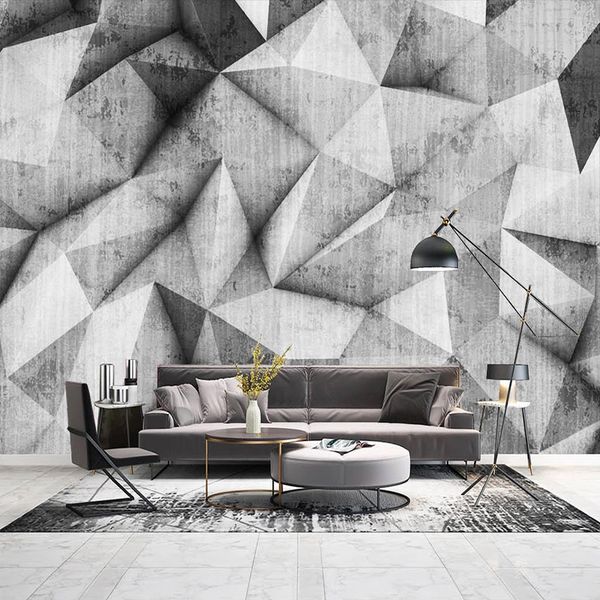 custom 3d wall murals wallpaper modern geometric pattern gray cement wall paper mural living room bedroom background home decor
custom 3d wall murals wallpaper modern geometric pattern gray cement wall paper mural living room bedroom background home decor