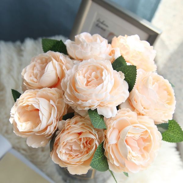 decorative flowers & wreaths 10pcs artificial flower single head rose core peony for home decoration wedding bride holding bouquet fake
decorative flowers & wreaths 10pcs artificial flower single head rose core peony for home decoration wedding bride holding bouquet fake