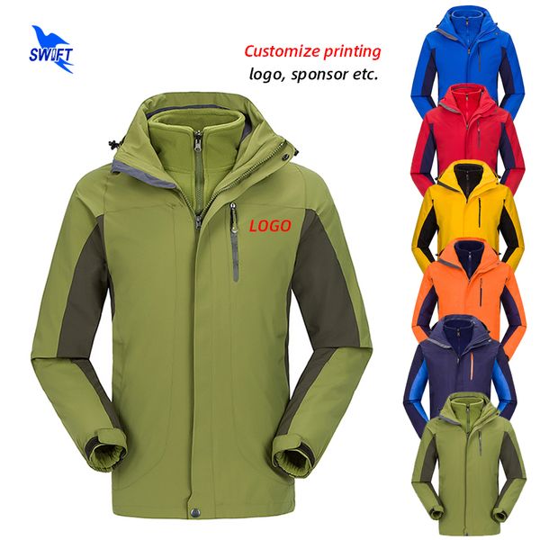 men women removable fleece liner 2 in 1 hiking jacket outdoor waterproof winter thermal skiing workout hooded coat customize, Blue;black
men women removable fleece liner 2 in 1 hiking jacket outdoor waterproof winter thermal skiing workout hooded coat customize, Blue;black