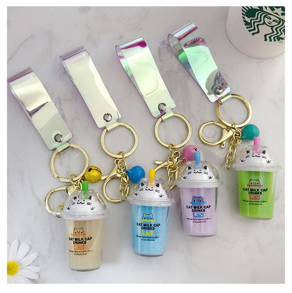 cute cartoon cat cup keychains simulation mini milk cup moving liquid keyring for women car bag pendant children gifts toys, Silver
cute cartoon cat cup keychains simulation mini milk cup moving liquid keyring for women car bag pendant children gifts toys, Silver