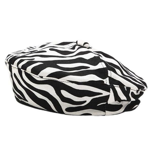 women zebra striped cotton beret cap flat vintage painter pumpkin beanie hat, Blue;gray
women zebra striped cotton beret cap flat vintage painter pumpkin beanie hat, Blue;gray