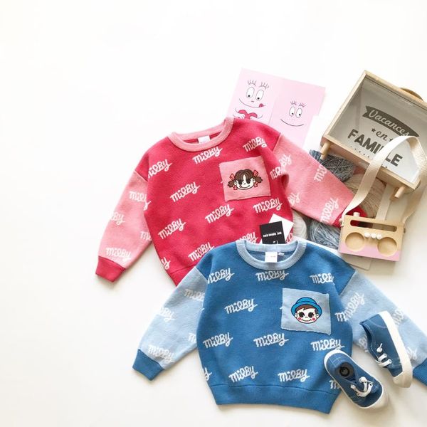 tonytaobaby autumn winter wear new cute cartoon pockets for boys and girls embroidered knitted cotton sweater, Blue
tonytaobaby autumn winter wear new cute cartoon pockets for boys and girls embroidered knitted cotton sweater, Blue