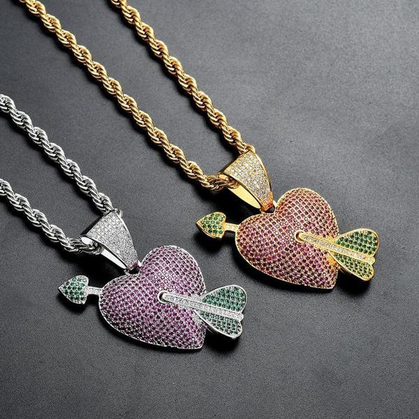 ear heart with arrow necklace & pendant gold silver color chain cubic zircon men's hip hop jewelry for gift
ear heart with arrow necklace & pendant gold silver color chain cubic zircon men's hip hop jewelry for gift
