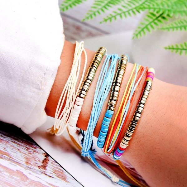 2020 new 2pcs friendship bracelet women handmade fashion wax thread fashion chic girl boho pulseras femme jewelry dropshipping, Golden;silver
2020 new 2pcs friendship bracelet women handmade fashion wax thread fashion chic girl boho pulseras femme jewelry dropshipping, Golden;silver