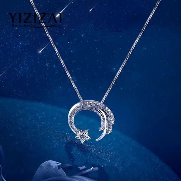pendant necklaces yizizai fashion silverplating meteor with cubic zircon necklace womens girls lucky gift jewelry, Silver
pendant necklaces yizizai fashion silverplating meteor with cubic zircon necklace womens girls lucky gift jewelry, Silver