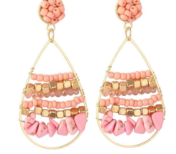 bohemia natural stone geometric beads earrings ms. creative handmade woven ear pendant11, Golden
bohemia natural stone geometric beads earrings ms. creative handmade woven ear pendant11, Golden