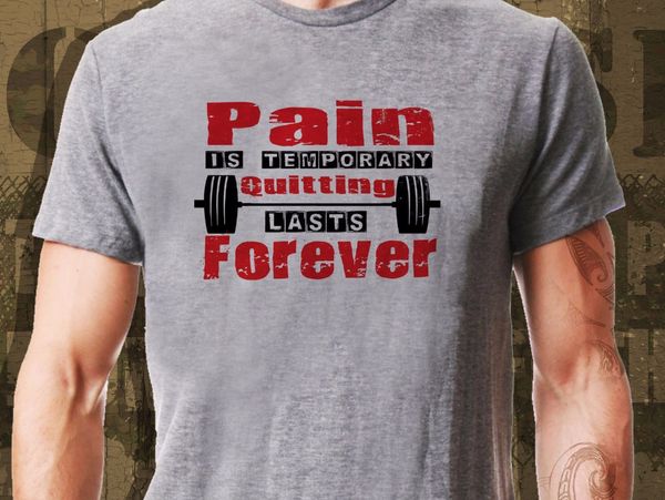 2019 summer 100% cotton t-shirts pain is temporary... workout fitness strength core t-shirt ideal gift male tee shirt
2019 summer 100% cotton t-shirts pain is temporary... workout fitness strength core t-shirt ideal gift male tee shirt