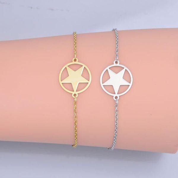 100% stainless steel dainty star charm bracelet for women wholesale super quality fashion jewelry bracelets, Black
100% stainless steel dainty star charm bracelet for women wholesale super quality fashion jewelry bracelets, Black