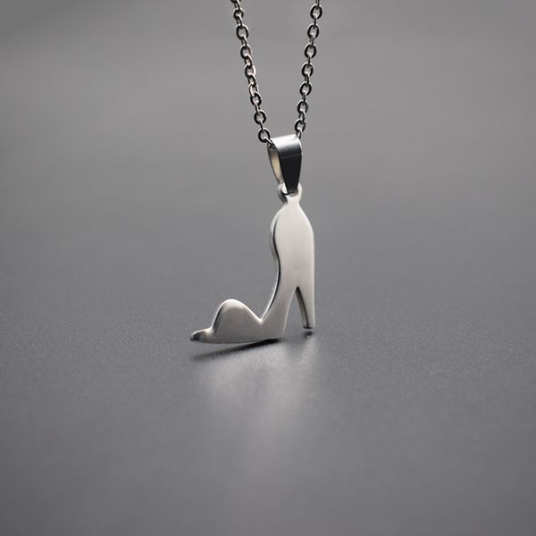 pendant necklaces elfin high heels shape trendy style stainless steel women jewellery, Silver
pendant necklaces elfin high heels shape trendy style stainless steel women jewellery, Silver