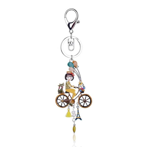 keyring of new designers holiday girl riding a bike key chains ring for girls birthday gift trendy enamel alloy keychains, Slivery;golden
keyring of new designers holiday girl riding a bike key chains ring for girls birthday gift trendy enamel alloy keychains, Slivery;golden