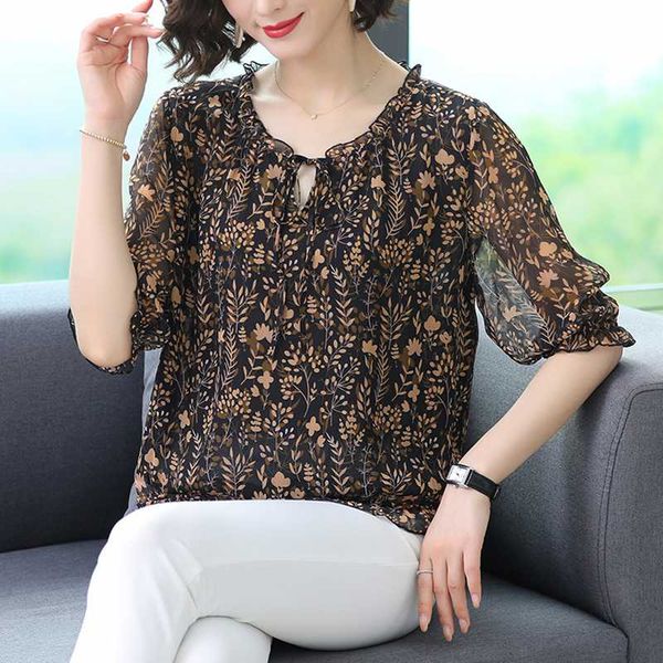 women's blouses & shirts women spring autumn style chiffon lady casual o-neck flower printed blusas df3798, White
women's blouses & shirts women spring autumn style chiffon lady casual o-neck flower printed blusas df3798, White