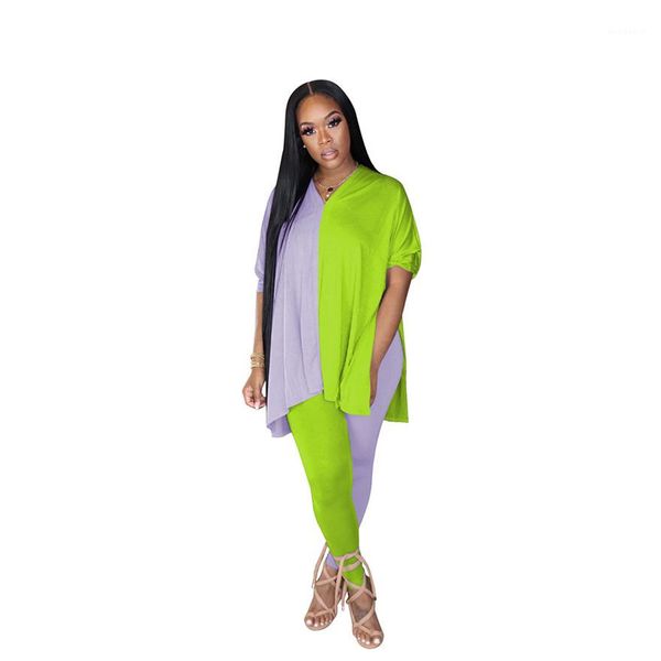 designer v neck patchwork short sleeve loose two pieces suits pullover breathable women clothing women tracksuits summer, Gray
designer v neck patchwork short sleeve loose two pieces suits pullover breathable women clothing women tracksuits summer, Gray