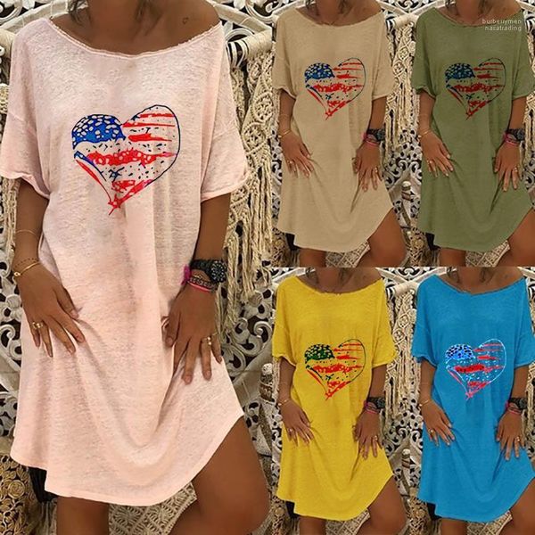 womens summer print tshirt dress short sleeve crew neck fashion loose clothes famale designer dress, Black;gray
womens summer print tshirt dress short sleeve crew neck fashion loose clothes famale designer dress, Black;gray