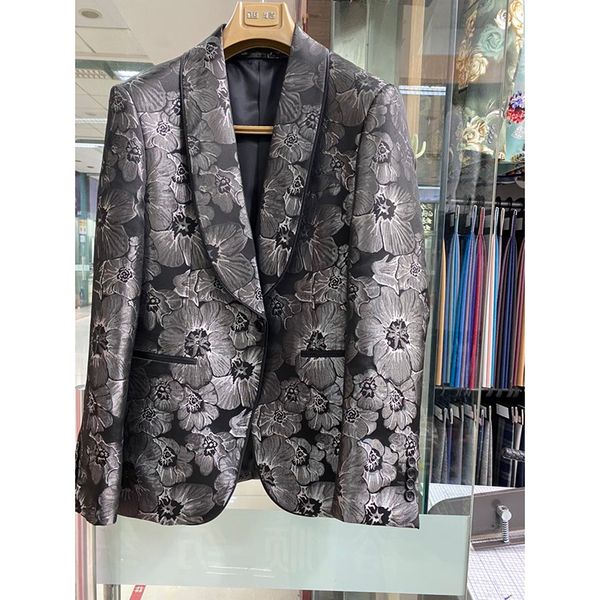 men's suits & blazers mens floral jacket coat for men wedding custom made slim fit groom suit blazer 2021 fashion casual jackets, White;black
men's suits & blazers mens floral jacket coat for men wedding custom made slim fit groom suit blazer 2021 fashion casual jackets, White;black