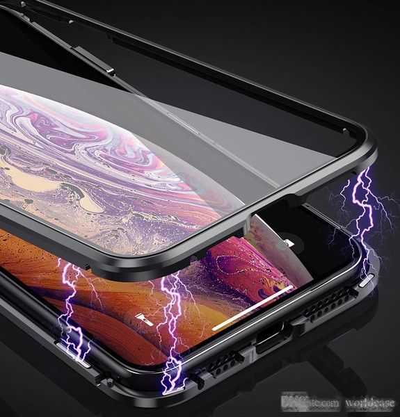360 protection full body adsorption metal magnetic case front back tempered glass phone protective cover for iphone x xs max xr 8 7 plus
360 protection full body adsorption metal magnetic case front back tempered glass phone protective cover for iphone x xs max xr 8 7 plus