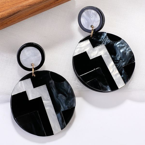 aensoa korean handmake resin acetic acid round earrings for women fashion hit color hand stitching acrylic acetate earrings gift, Silver
aensoa korean handmake resin acetic acid round earrings for women fashion hit color hand stitching acrylic acetate earrings gift, Silver