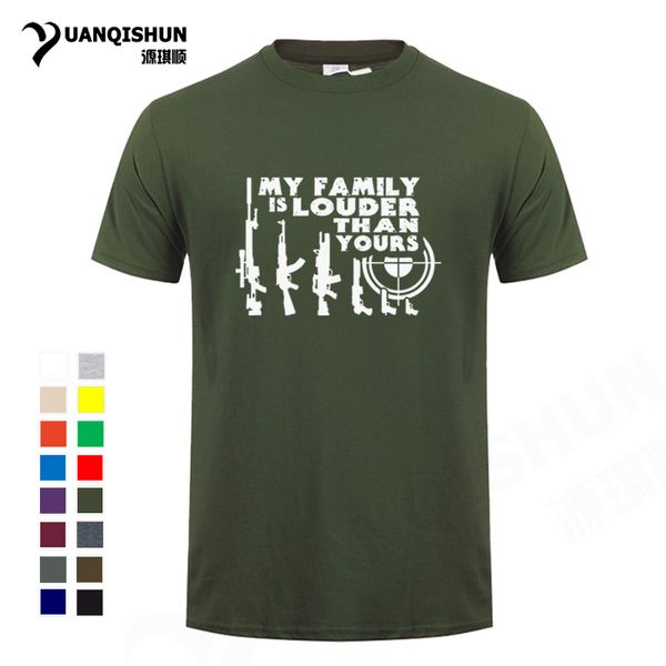 fuuny letter print men t shirt my family is louder than yours guns t-shirt 2nd amendment t-shirt 16 colors fashion mens tee
fuuny letter print men t shirt my family is louder than yours guns t-shirt 2nd amendment t-shirt 16 colors fashion mens tee