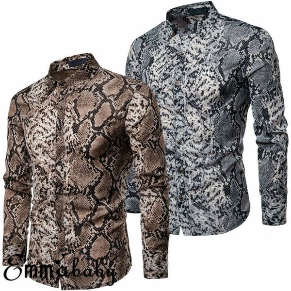men's dress shirts snake pattern print slim fit shirt men 2021 brand long sleeve hip hop streetwear casual camisa, White;black
men's dress shirts snake pattern print slim fit shirt men 2021 brand long sleeve hip hop streetwear casual camisa, White;black