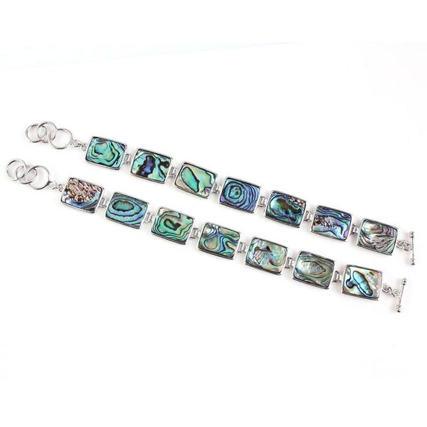 trendy silver plated abalone shell rectangle shape bracelet easy hook for party gift jewelry, Golden;silver
trendy silver plated abalone shell rectangle shape bracelet easy hook for party gift jewelry, Golden;silver