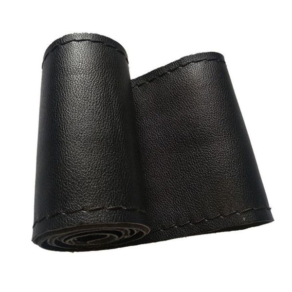 38cm auto steering wheel cover genuine soft leather with needle thread diy anti-slip car steering cover
38cm auto steering wheel cover genuine soft leather with needle thread diy anti-slip car steering cover