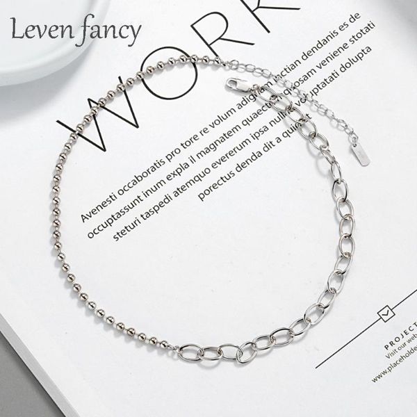 chains 925 sterling silver asymmetrical necklace korean beaded chain choker for women jewelry party gift link s925
chains 925 sterling silver asymmetrical necklace korean beaded chain choker for women jewelry party gift link s925