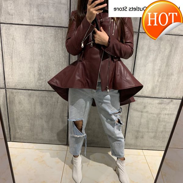 real leather women jacket ladies genuine leather coat, Black