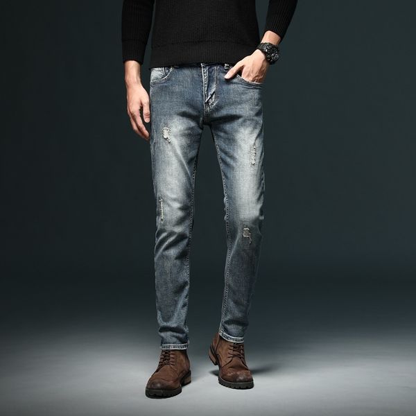 99cotton spring and autumn new blue hole trendy jeans and jeans men's korean slim fit straight stretch pants men's apest
99cotton spring and autumn new blue hole trendy jeans and jeans men's korean slim fit straight stretch pants men's apest