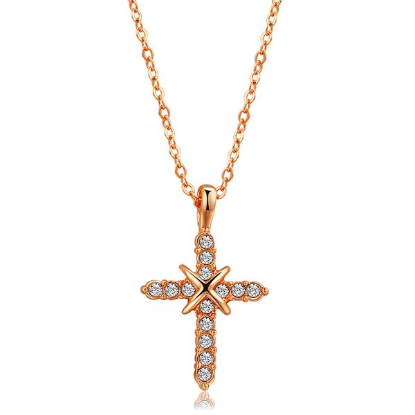 rose gold sterling 925 silver color jewelry chain cross necklace for women long dangle pendant necklace choker religious collar
rose gold sterling 925 silver color jewelry chain cross necklace for women long dangle pendant necklace choker religious collar