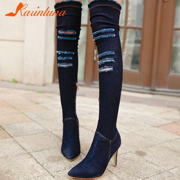 karin fashion brand woman shoes over-the-knee boots thin high heels pointed toe autumn female, Black
karin fashion brand woman shoes over-the-knee boots thin high heels pointed toe autumn female, Black