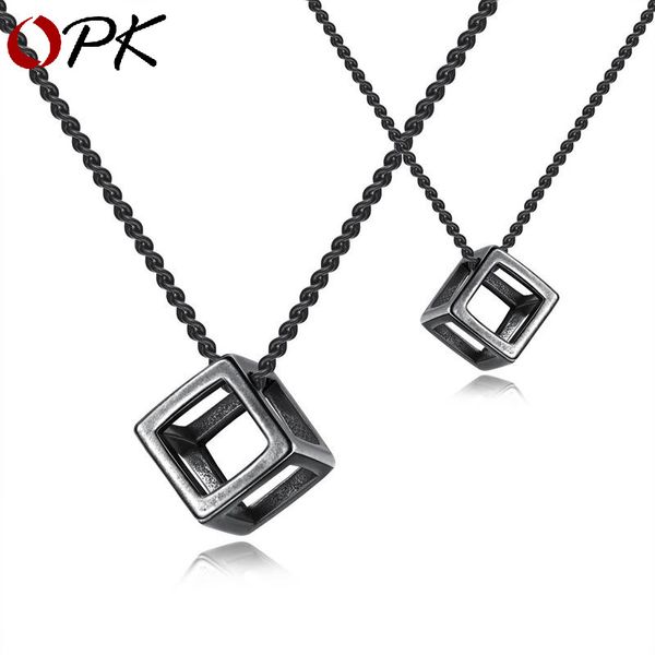 opk fashion men's necklace europe america retro simple magic cube hollow pendant personality fashion students pendant jewelry, Silver
opk fashion men's necklace europe america retro simple magic cube hollow pendant personality fashion students pendant jewelry, Silver