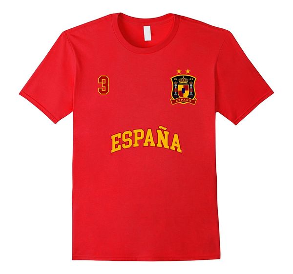 mens new fashion o-neck stylish spain shirt number 3 + back soccers team spanish flag espana footballer t shirt logo
mens new fashion o-neck stylish spain shirt number 3 + back soccers team spanish flag espana footballer t shirt logo