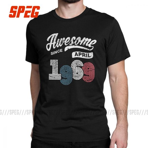 awesome since april 1969 vintage 50th birthday gift t shirt men 50 years old clothes t-shirt o neck cotton tees anniversary
awesome since april 1969 vintage 50th birthday gift t shirt men 50 years old clothes t-shirt o neck cotton tees anniversary