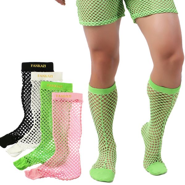 4 colors men sheer socks fishnet see through tube socks high knee male gay party game costumes christmas gifts, Black
4 colors men sheer socks fishnet see through tube socks high knee male gay party game costumes christmas gifts, Black