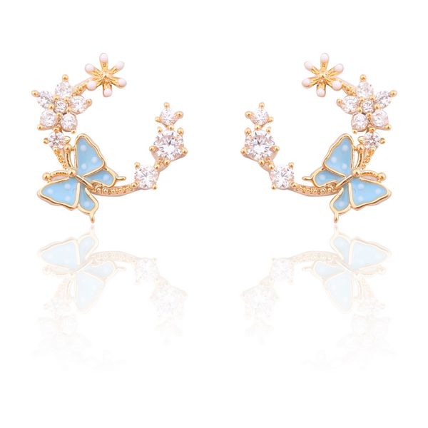 stud dripping butterfly women trendy earrings korean fashion female simple jewelry, Golden;silver
stud dripping butterfly women trendy earrings korean fashion female simple jewelry, Golden;silver