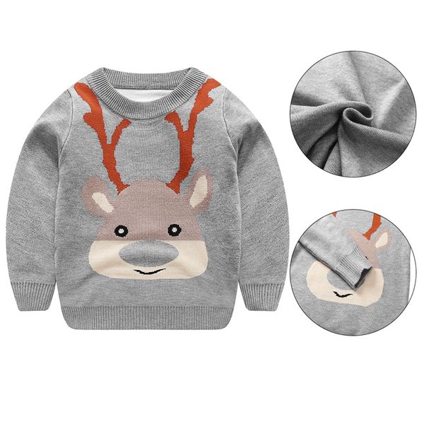 new children's christmas sweater deer round neck pullover thickened base sweater boy girs baby autumn and winter, Blue
new children's christmas sweater deer round neck pullover thickened base sweater boy girs baby autumn and winter, Blue