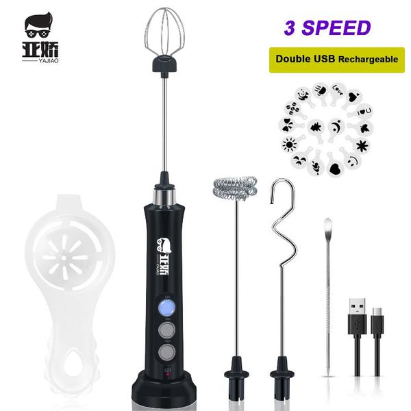 yajiao new electric mixer blender milk frother handheld with usb charger dock stainless bubble maker whisk for coffee cappuccino
yajiao new electric mixer blender milk frother handheld with usb charger dock stainless bubble maker whisk for coffee cappuccino