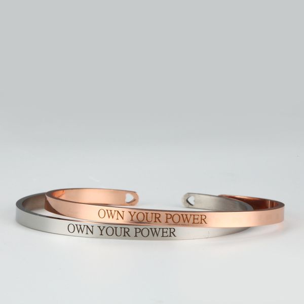 bangle charm 4mm stainless steel lettering bracelet own your power inspirational jewelry for women gift, Black
bangle charm 4mm stainless steel lettering bracelet own your power inspirational jewelry for women gift, Black
