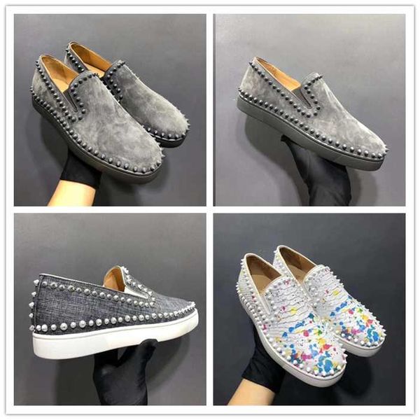 fashion suede men casual shoes rivet stud flat shoes low spike outdoor sneakers grey black red white lace up men runway shoes
fashion suede men casual shoes rivet stud flat shoes low spike outdoor sneakers grey black red white lace up men runway shoes