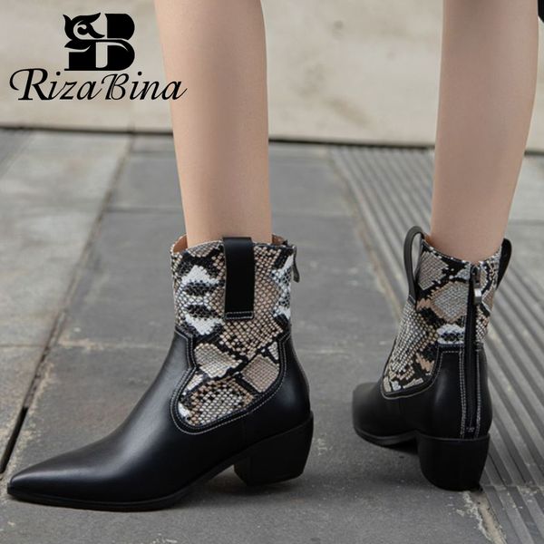 boots rizabina women western pointed toe thick heel mixed color slip on shoes winter fashion footwear plus size 32-46, Black
boots rizabina women western pointed toe thick heel mixed color slip on shoes winter fashion footwear plus size 32-46, Black