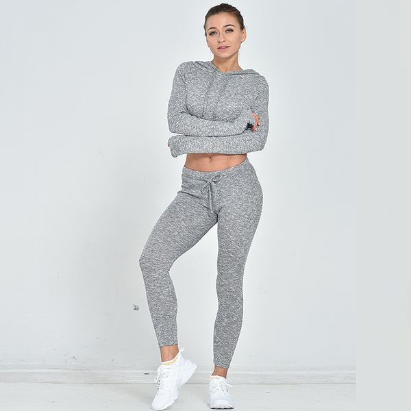 2020 product belly-button knit fitness suit fashion speed-dry woman running yoga jogging with a hood sportswear spsh0008, Black;blue
2020 product belly-button knit fitness suit fashion speed-dry woman running yoga jogging with a hood sportswear spsh0008, Black;blue