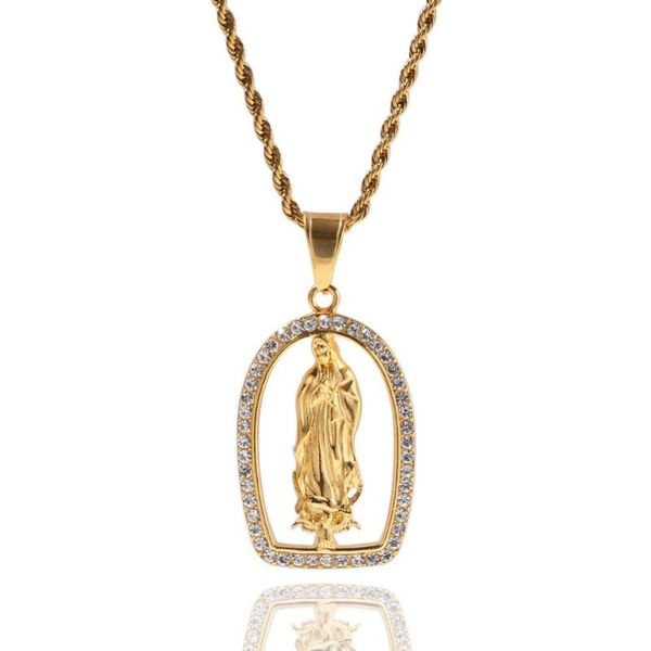 pendant necklaces men hip hop iced out virgin mary stainless steel fashion men/women hiphop pendants necklace jewelry gifts, Silver
pendant necklaces men hip hop iced out virgin mary stainless steel fashion men/women hiphop pendants necklace jewelry gifts, Silver