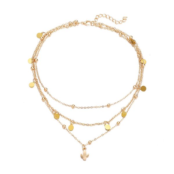 pendant necklaces alloy cactus multilayer retro choker necklace for women jewelry collares chains girl accessories aesthetics suspension xl1, Silver
pendant necklaces alloy cactus multilayer retro choker necklace for women jewelry collares chains girl accessories aesthetics suspension xl1, Silver