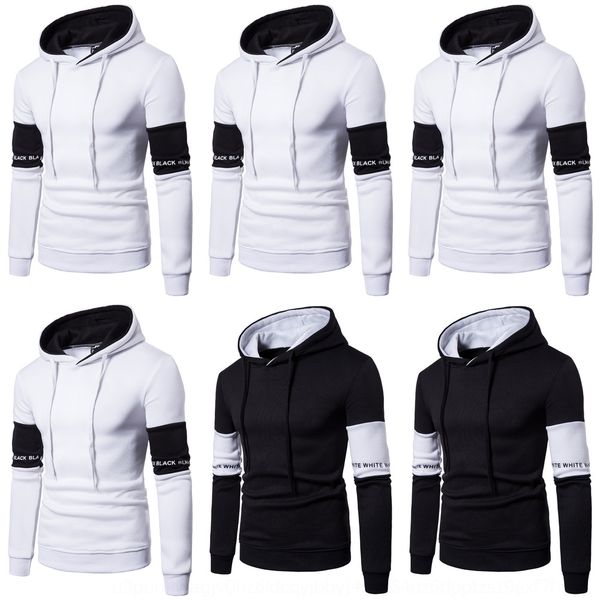 men's spring and autumn new european style casual hooded sweater pullover pullovercoat pullovermen's korean style sleeve stitching, Black
men's spring and autumn new european style casual hooded sweater pullover pullovercoat pullovermen's korean style sleeve stitching, Black