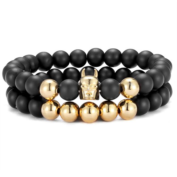2 pieces / set of fashion bracelets new fashion men's bracelet classic stone beads bracelet lucky jewelry gift, Black
2 pieces / set of fashion bracelets new fashion men's bracelet classic stone beads bracelet lucky jewelry gift, Black