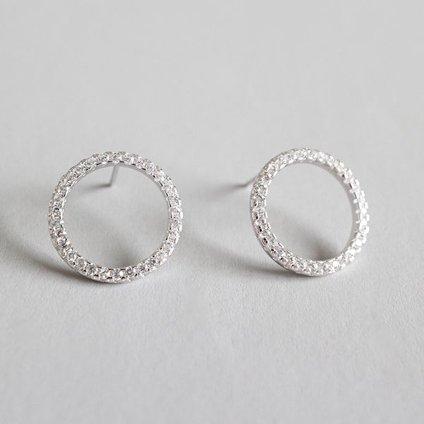 stud 100% 925 sterling silver circle earrings for women pendientes mujer, shiny cubic zirconia earring aretes crystal jewelry, Golden;silver
stud 100% 925 sterling silver circle earrings for women pendientes mujer, shiny cubic zirconia earring aretes crystal jewelry, Golden;silver