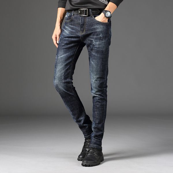 men's jeans big men casual slim straight elasticity thin fashion loose waist long trousers business pants boy pant, Blue
men's jeans big men casual slim straight elasticity thin fashion loose waist long trousers business pants boy pant, Blue