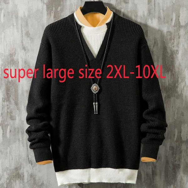 new arrival fashion super large 10xl bust 165cm men casual two piece sweater autumn winter o-neck thick plus size 3xl-9xl 10xl, White;black
new arrival fashion super large 10xl bust 165cm men casual two piece sweater autumn winter o-neck thick plus size 3xl-9xl 10xl, White;black